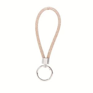 Champagne Rhinestone Bracelet Keychain